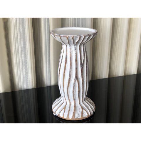 White Candle Holder (S)