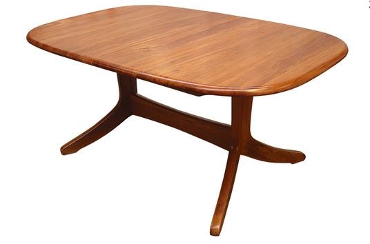 NZ Native RIMU Double Pedestal Extension Table 1650L x 1100W Extn 2150L