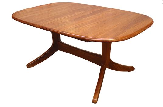 NZ Native RIMU Double Pedestal Fixed Top Table Verso 2000*1100