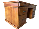 American Rustic Executive Desk with Filing Cabinet Sleves