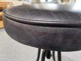 Braxton Industrial Bar Stool Leather