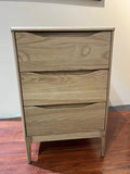 NZ Made Havelock Ash 3 Drawer Bedside