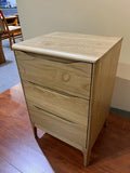 NZ Made Havelock Ash 3 Drawer Bedside