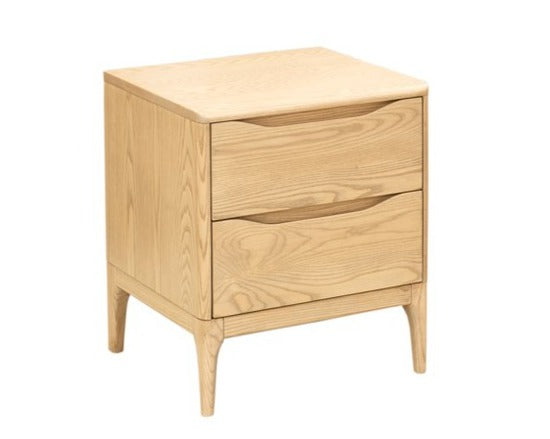 NZ Made Havelock Ash 2 Drawer Bedside