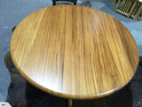 NZ Native Heart Rimu Brunswick Oslo Round Fixed Dining Table - 1200mm