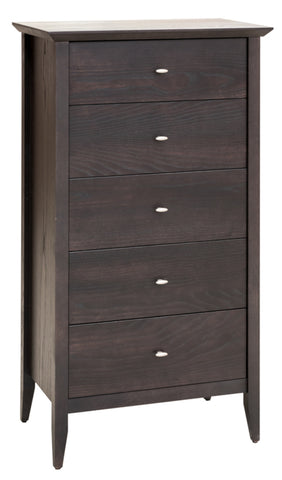 NZ Made Aria Ash 5 Drawer Slimline