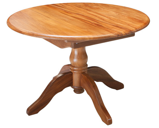 NZ Native Rimu Brunswick Round Extension Dining Table 1200-1700Dia