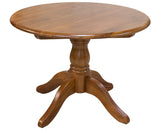 NZ Native Heart Rimu Brunswick Oslo Round Fixed Dining Table - 1070mm