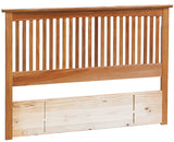 NZ Native RIMU Headboard - Slatted Style Verso