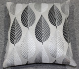 Cushion Cover Teal Leaf with Inner