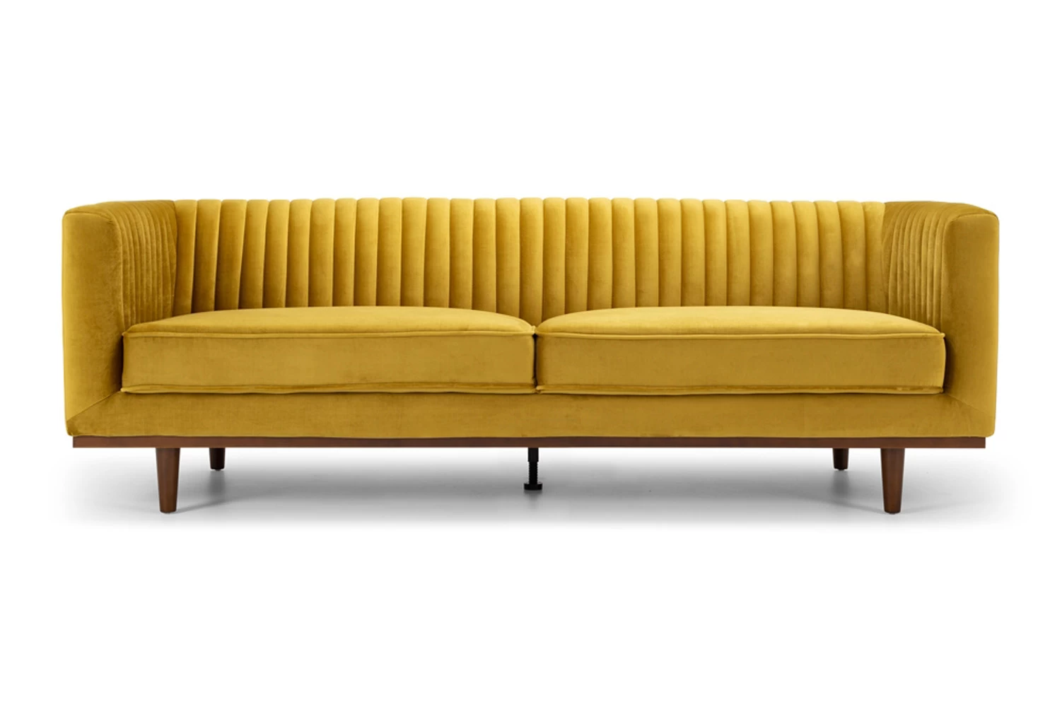 Velvet Sofa 3 Seater - Golden / Green