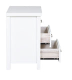 White Bedside Table 3-Drawer Maz Bedside Pine 500mm