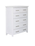 White Tallboy White Chest Drawer 6-Dr Maz