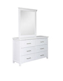 White Dresser with Mirror Maz Dressing Table