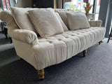 Free Shipping!!! Chesterfield Linen 3-Seater Provincial Lounge Suite