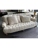 Free Shipping!!! Chesterfield Linen 3-Seater Provincial Lounge Suite