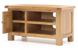 Narrow TV Unit Small TV Stand Sailsbury Oak 900mm