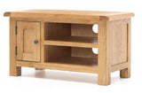 Narrow TV Unit Small TV Stand Sailsbury Oak 900mm