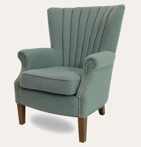 Shell Duck Egg Blue Arm Chair