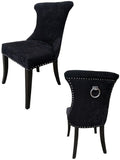 Ring Holder Black Dining Chair