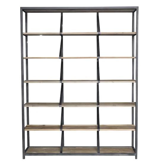 Industrial Style Large Wall Shelf Unit