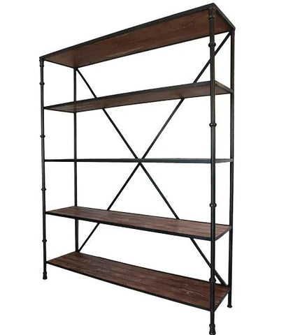 Industrial Style Bookshelf Heston Large Wall Shelf