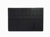 Boston Dark Upholstery Queen Headboard S/KS/D/Q/K/SK