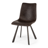 Rustic Chair PU-Black / Brown / Cognac