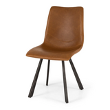 Rustic Chair PU-Black / Brown / Cognac