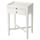 White Nightstand Bedside Table Saskia