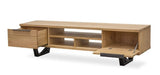 TV Unit New York Industry Style Oak TV Cabinet 1800mm