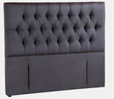 Parnell Fabric Grey Headboard - Queen/ King/ Superking