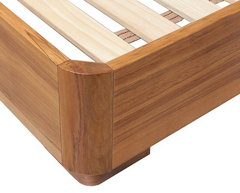 NZ Native RIMU Solaris Timber Panel Bedstead - Low Foot