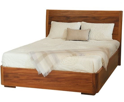 NZ Native RIMU Solaris Timber Panel Bedstead - Low Foot