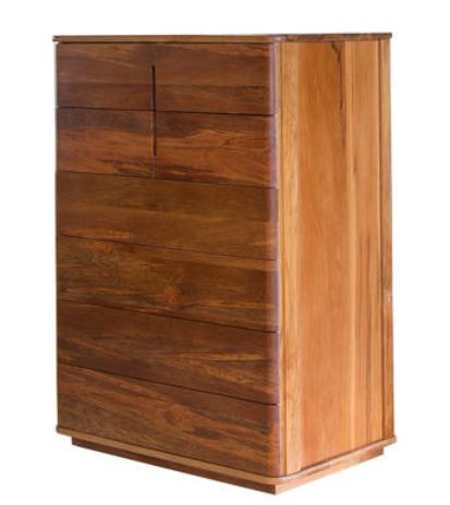 NZ NAtive RIMU 8 Drawer Chest Tallboy Solaris 955mm